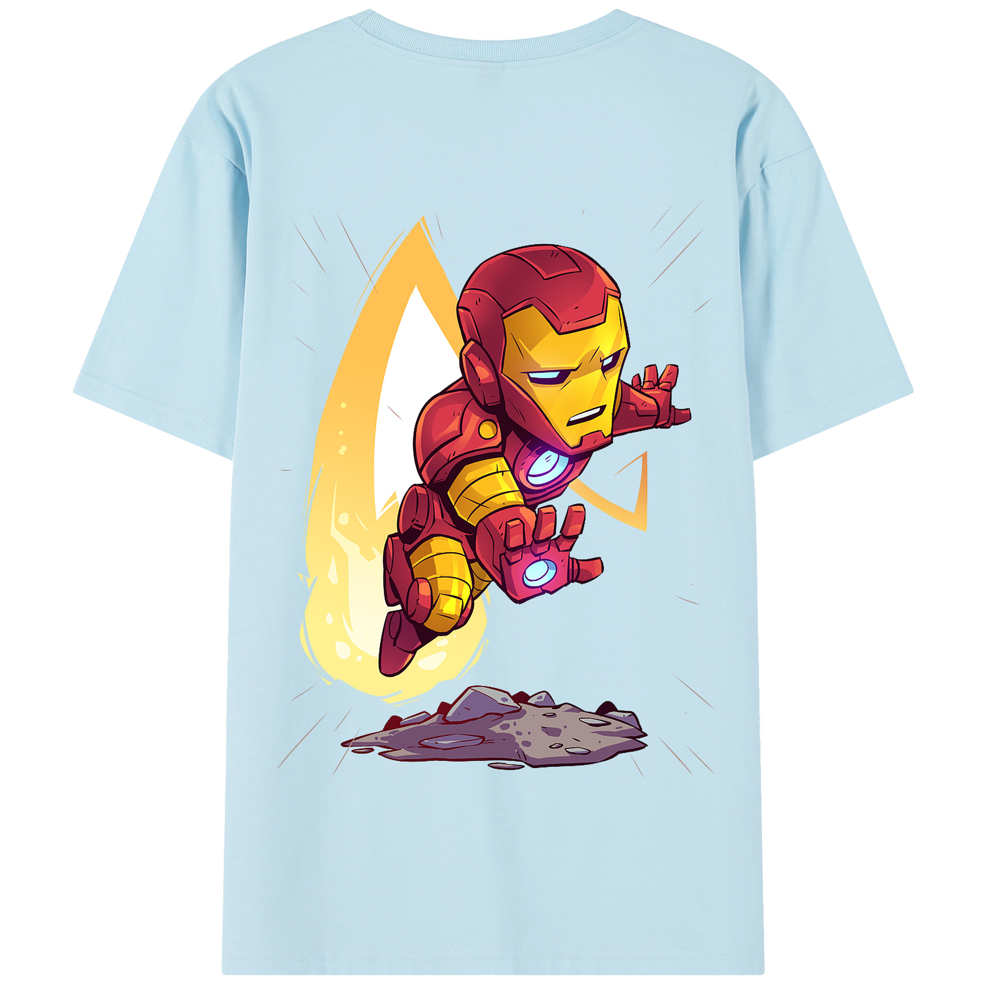 （画像用） アベンジャーズ The Avengers 綿100％半袖Tシャツ（背面プリント）